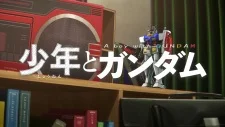A Boy with Gundam poster